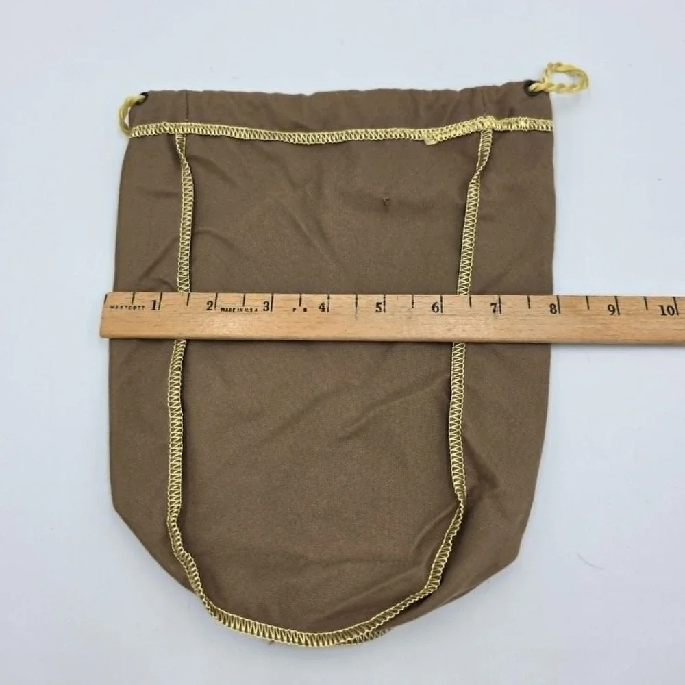 Crown Royale Drawstring Bag Brown with Logo - Party Favor Wedding Bachelor